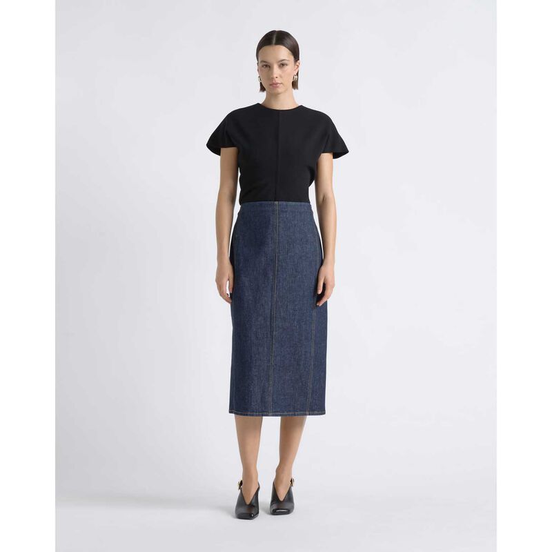 Cue Denim Pencil Skirt image number 2